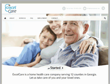 Tablet Screenshot of myexcelcare.com